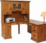 Image result for Small Corner Desk with Drawers Oak