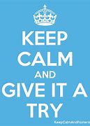 Image result for Let's Give It a Try