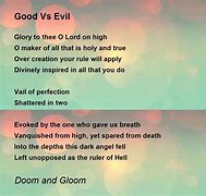 Image result for Good vs Evil Poems