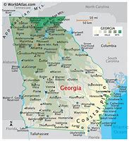 Image result for Georgia Physical Features Map