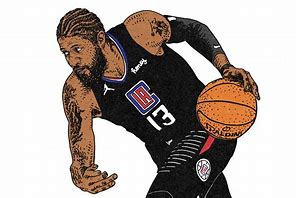 Image result for Paul George Cartoon NBA
