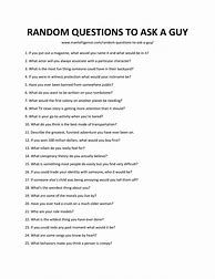Image result for Random Questions to Ask a Guy