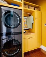 Image result for Rough in for Stacked Washer and Dryer