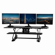 Image result for Dual Monitor Stand Up Desk