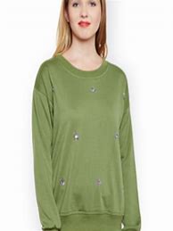 Image result for Women's Olive Green Sweatshirt