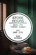 Image result for Store Hours