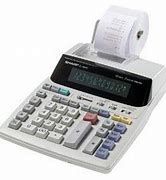 Image result for Sharp QS-2770H 12-Digit Black / Red Two-Color Printing Calculator - 4.8 Lines Per Second