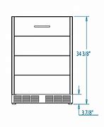 Image result for Dimensions of Outdoor Refrigerator