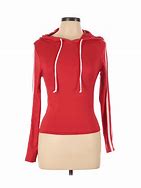 Image result for Red Pullover with Hoodie Women