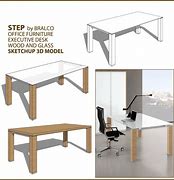 Image result for Modern Wood Executive Office Desk