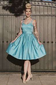 Image result for Vintage 50s Swing Dress