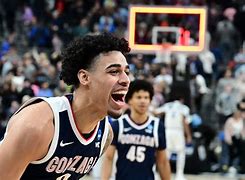 Image result for Julian Strawther hits clutch 3-pointer