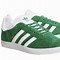 Image result for Adidas Gazelle Green and White