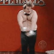 Image result for SNL Chris Farley Chippendales GIF