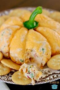 Image result for Halloween Recipes Pumpkin Cheese Ball