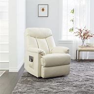 Image result for White Leather Recliner