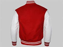Image result for Red and White Varsity Jacket