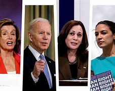 Image result for Free Images of Biden Pelosi and AOC and Harris