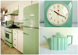 Image result for Mint Green Retro Kitchen