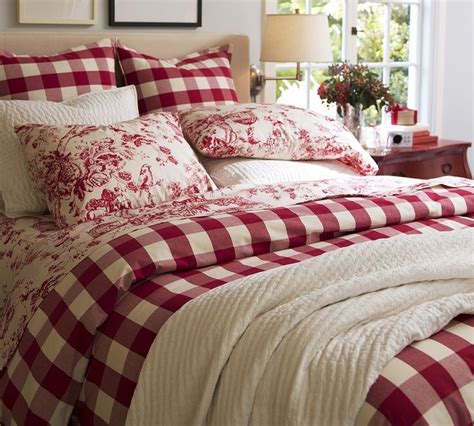red buffalo plaid comforters   Red & White Buffalo Check bedding  