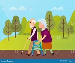 Image result for Senior Citizens Walking Clip Art