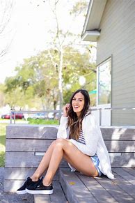 Image result for Ripped Jeans Outfit with Sneakers