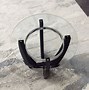 Image result for wooden glass table base