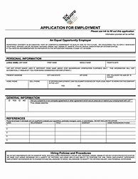 Image result for Job Application Print Out