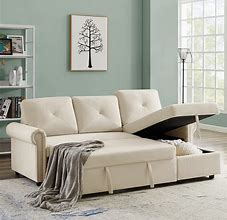 Image result for Sleeper Sofa with Chaise Storage