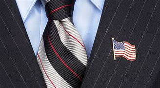 Image result for American Flag with Company Logo Lapel Pin