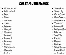 Image result for Kpop and Korean Usernames