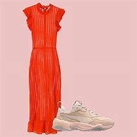 Image result for Fancy Dress with Sneakers