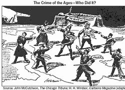 Image result for The Crime of the Ages Who Did It Cartoon