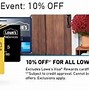 Image result for Lowe's Discount Card