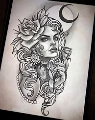Image result for Girl Tattoo Drawings