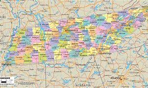 Image result for Large Detailed Map of Tennessee