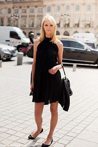 Image result for Black Flats with Dress