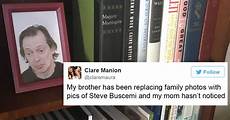 Son Secretly Replaces Family Photos With Steve Buscemi And His Mum