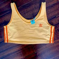 Image result for Yellow Adidas Crop Top