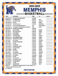 Image result for Free Printable Basketball Schedules