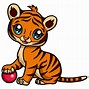 Image result for Cute Easy to Draw Tiger
