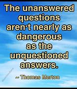 Image result for Having Peace with Unanswered Questions
