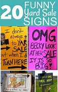 Image result for Cool Homemade Garage Sale Signs