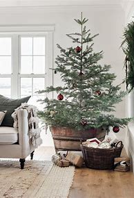 Image result for Farmhouse Christmas Tree Decor