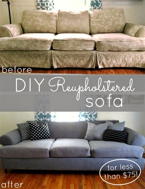 6 Projects Showing How To Reupholster An Old Sofa