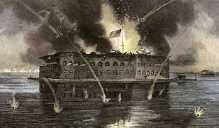 Image result for Fort Sumter Bombardment