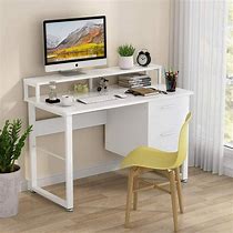 Image result for Black Office Desk with Drawers