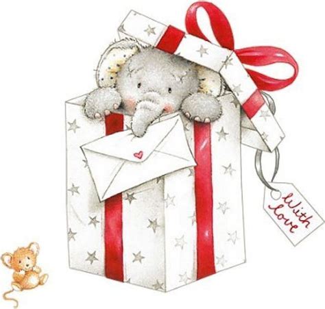 Pin by hendra mellet on ️Simon Elvin art ️   Christmas elephant  
