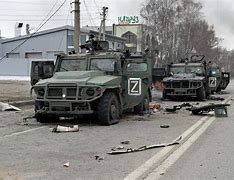 Image result for Russian Vehicles in Ukraine