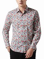 Image result for Floral Print Men's Button Down Shirts